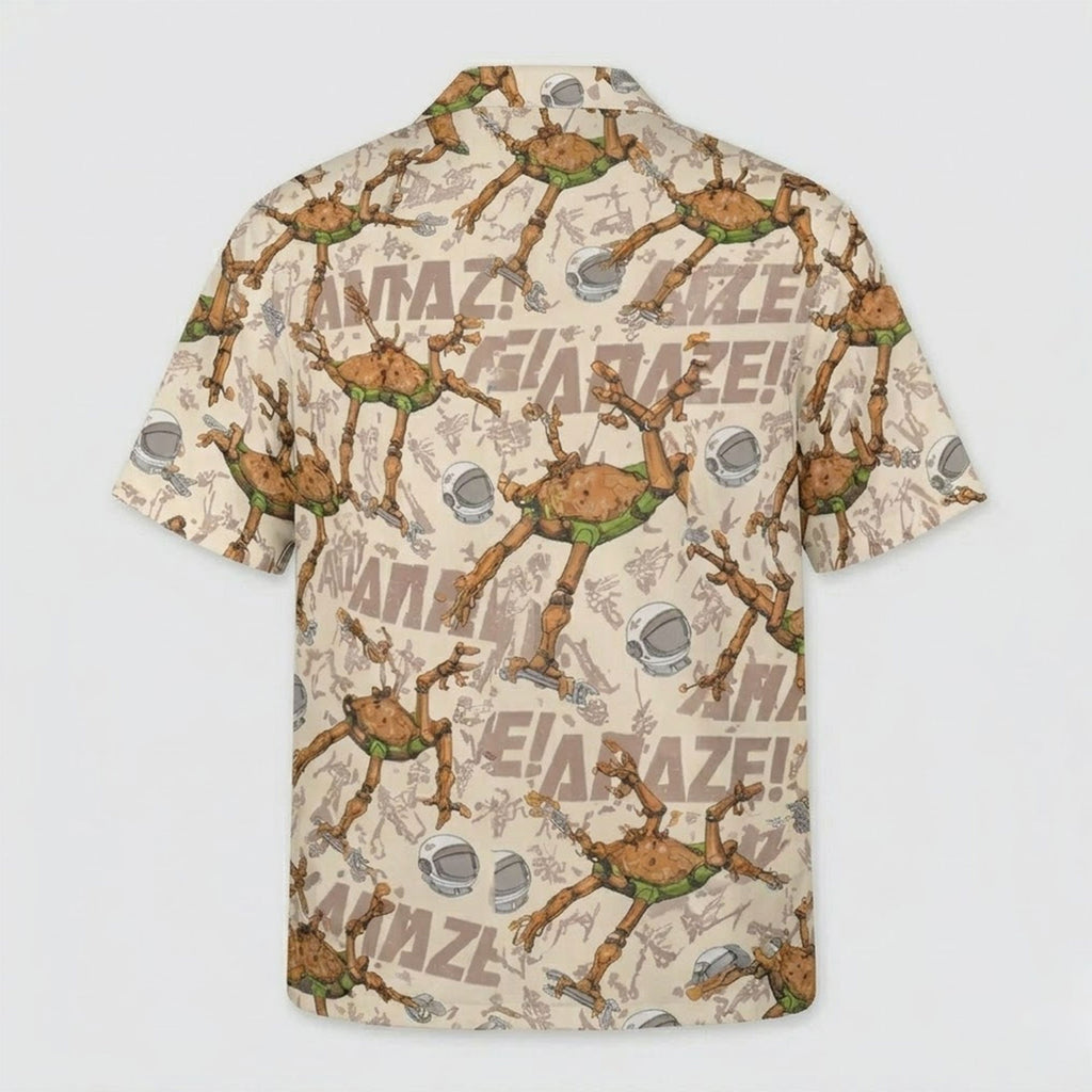 Funny Alien Hawaiian Shirt, Space Humor Aloha, UFO Sarcastic Shirt