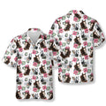Horse Heads Floral Hawaiian Shirt, Horse Lover Aloha Shirt for Men