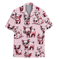 Cute Pink Pig Hawaiian Shirt  Aloha Button Down Summer Beach Outfit for Pig Lovers That Gets Compliments
