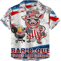 Men’s Bowling Hawaiian Shirt  Short Sleeve Aloha Button Down Casual Beach Outfit That Stands Out